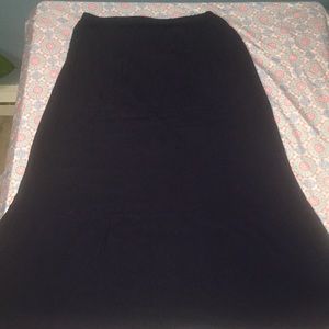 Dark blue navy long skirt